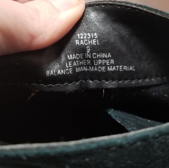 Women's Leather Wedge Booties - Picture 6 of 7